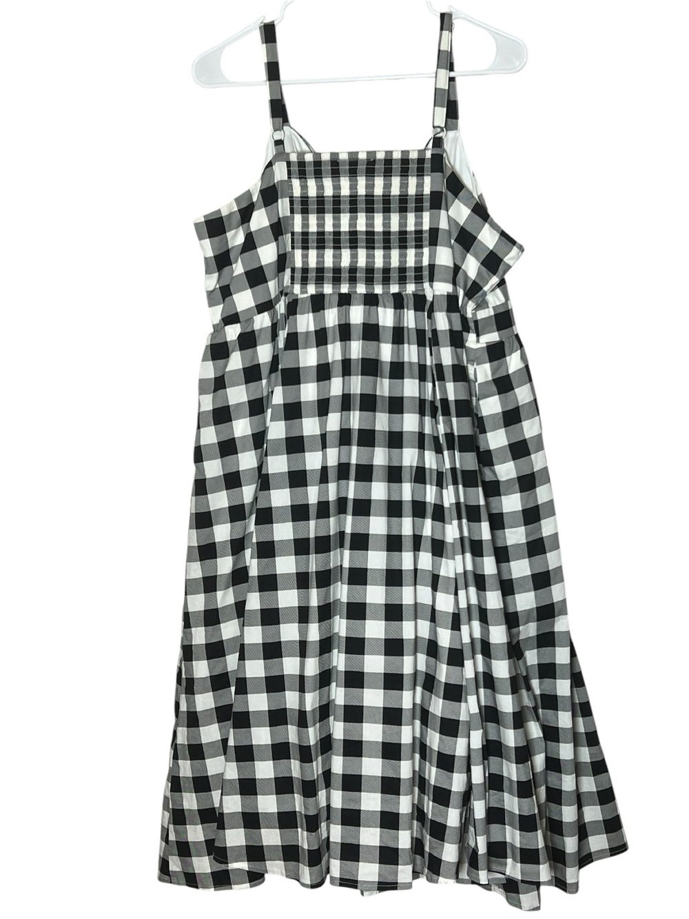 Black & White Gingham Fit-and-Flare Dress - Picture 3 of 11
